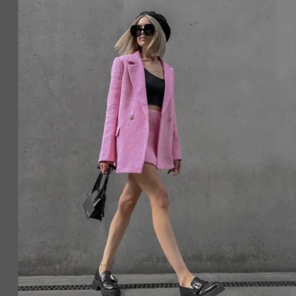 Zara Textured Blazer - Picture 4 of 14